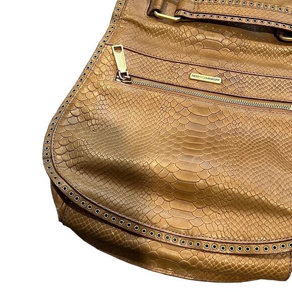 REBECCA MINKOFF Vanity Saddle faux snakeskin purse - Picture 10 of 12